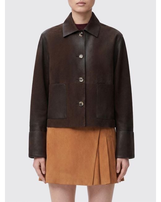 Loewe Brown Suede Lambskin Jacket