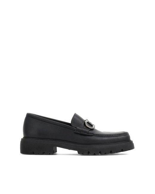 Ferragamo Black Loafers for men
