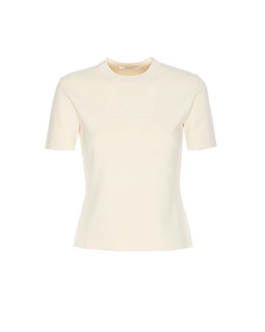 Max Mara Natural Segale Viscose T-Shirt