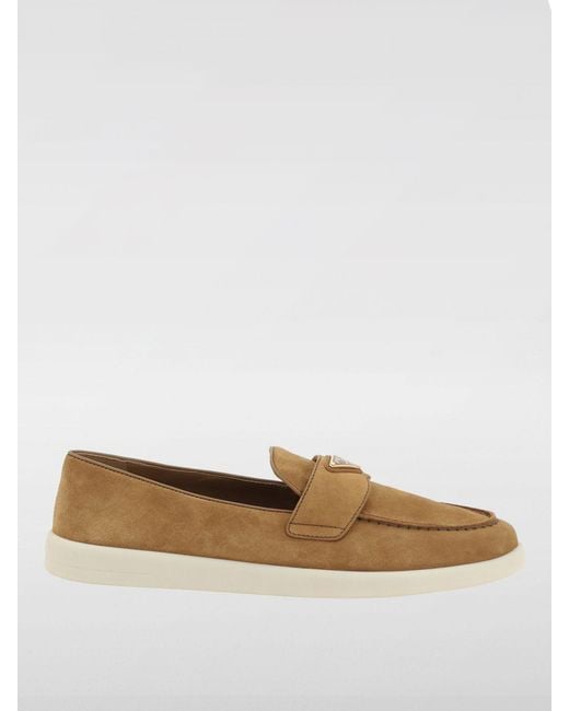 Prada White Loafers Cocoa for men