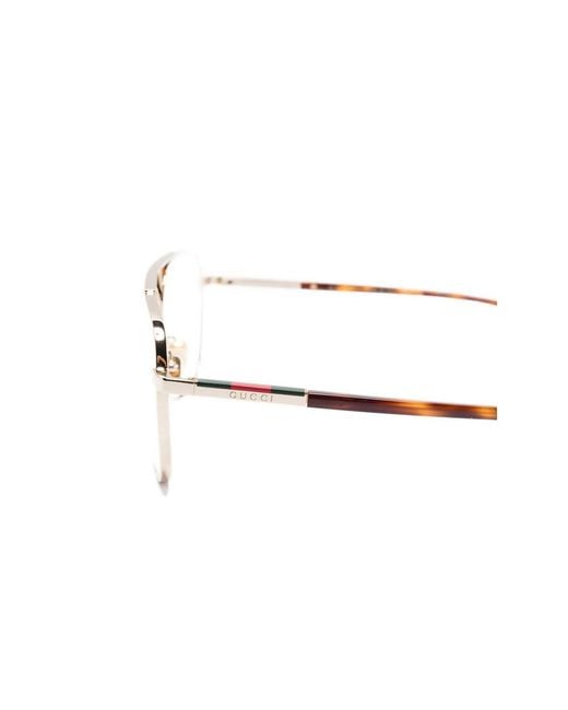 Gucci White Glasses & Frames for men