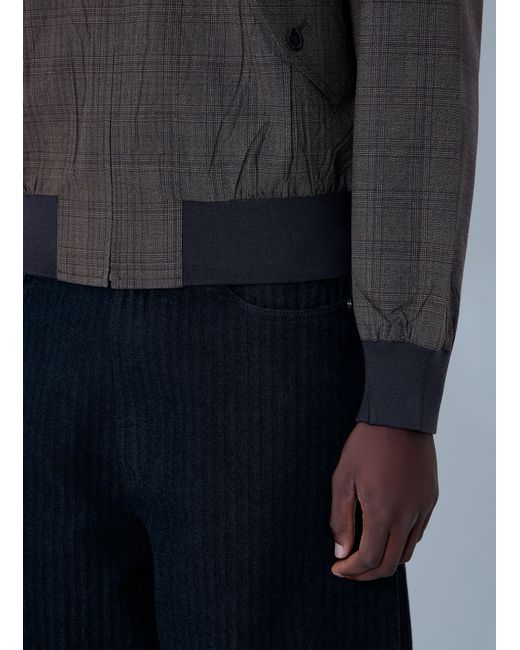 Prada Blue Hooded Wool Jacket for men