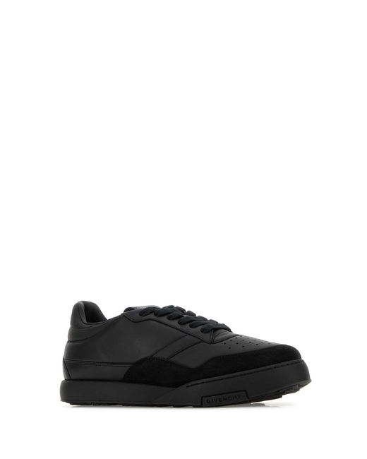 Givenchy Black Leather Yard Sneakers for men