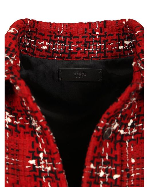 Amiri Red Tweed Jackets for men