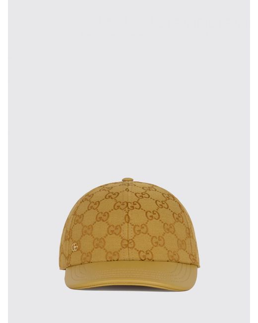 Gucci Natural Gg Monogram Jacquard Baseball Cap With Embroidered Logo