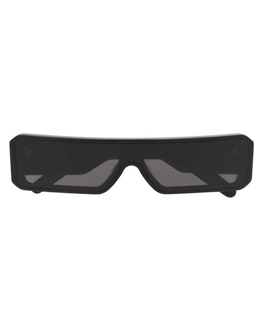 Rick Owens Black Square Sunglasses for men