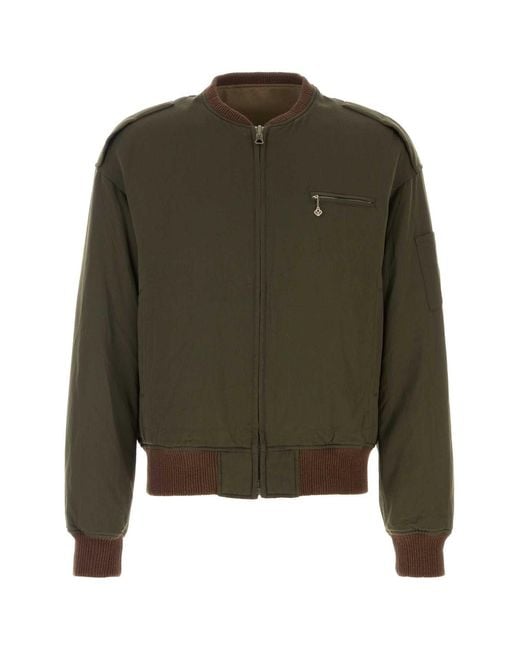 Visvim Green Wool Blend Gunner Down Jacket for men
