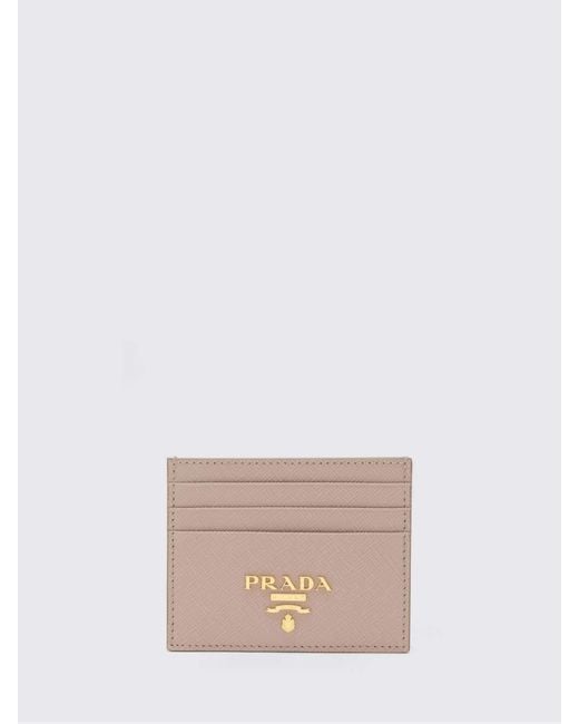 Prada Pink Leather Card Holder