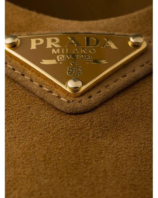 Prada Brown Ballet Flats