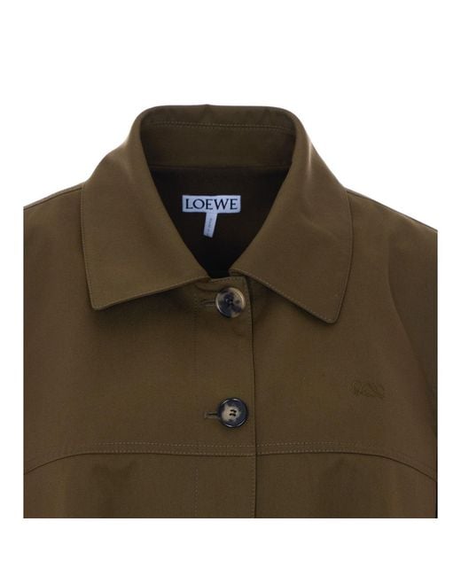 Loewe Brown Silk And Cotton Jacket