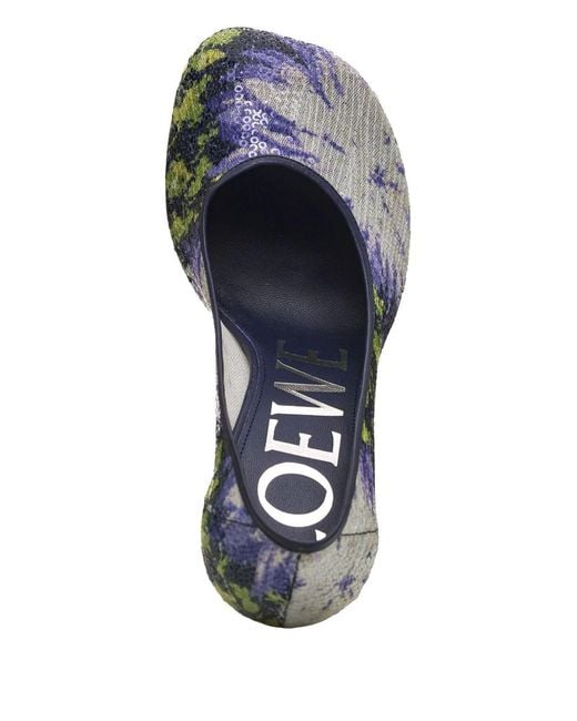 Loewe Blue Toy Sequined Pumps