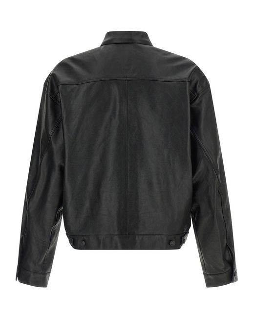 Balenciaga Men's Black Shirt Jacket