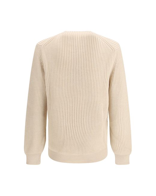 Fendi White Crew-Neck Knit for men