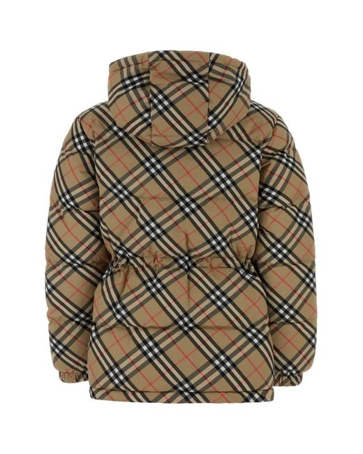 Burberry Gray Embroidered Polyester Padded Jacket