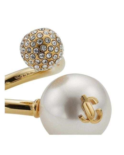 Jimmy Choo Metallic Auri Ring