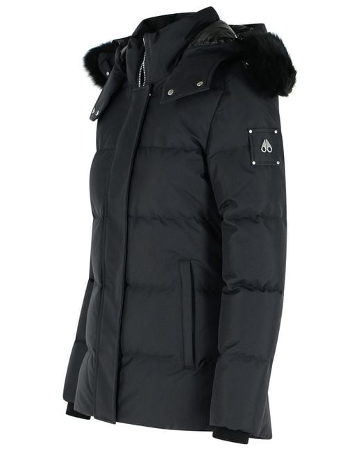 Moose Knuckles Black 'Cloud 3Q' Nylon Down Jacket