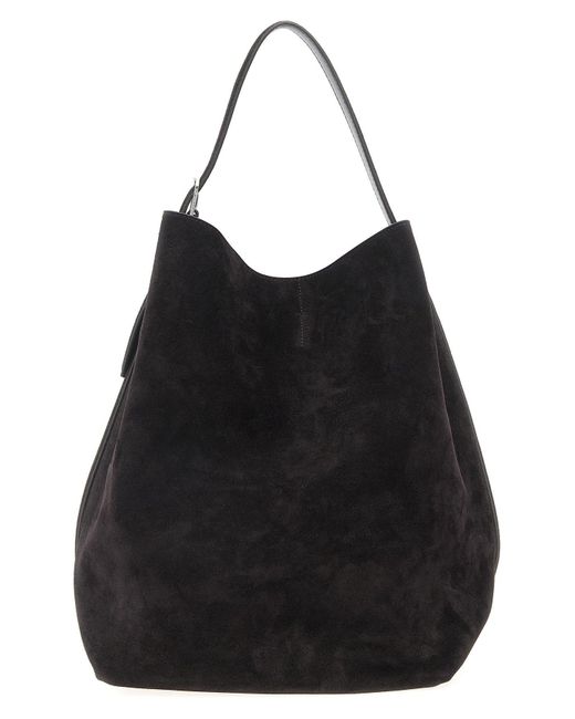 Totême  Black 'Belted Tote' Shoulder Bag