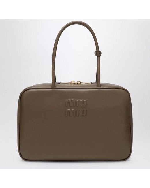 Miu Miu Brown Beau Large Bag