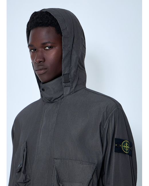 Stone Island Black Technical Ripstop Field Jacket for men