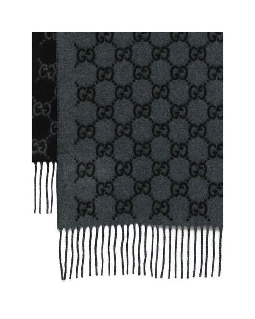 Gucci Gray Scarves for men