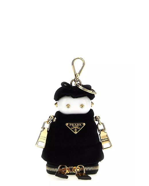 Prada Black 'Soft Robot' Bag Pendant