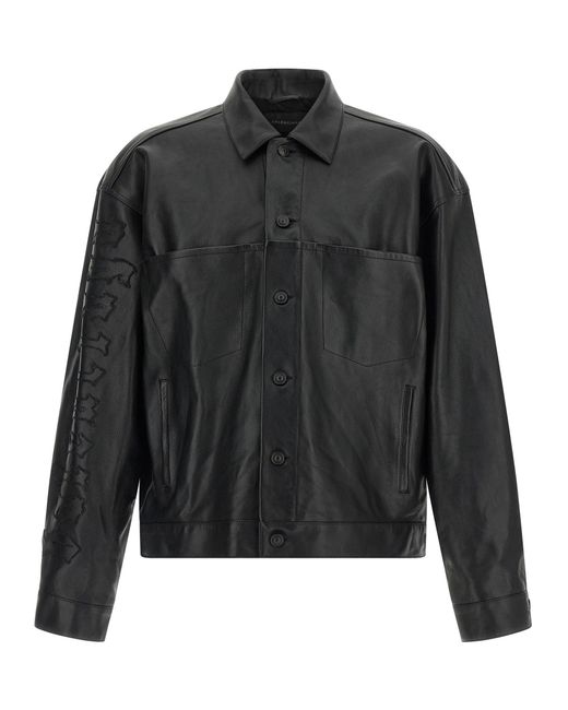 Balenciaga Men's Black Shirt Jacket