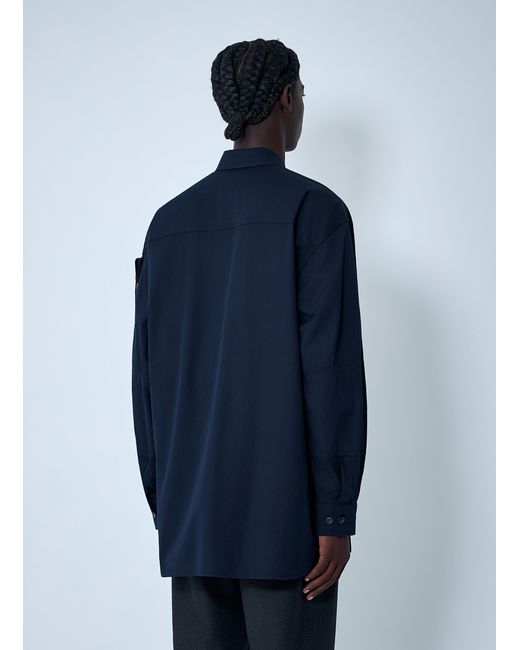 Dries Van Noten Blue Button-Down Shirt for men