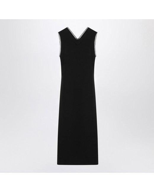 Praga black midi Dress