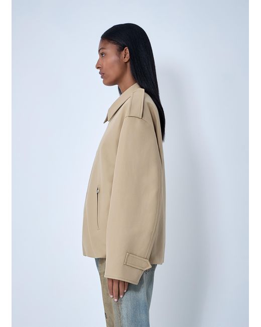 Acne Natural Cotton Satin Jacket