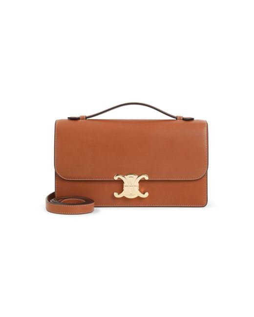 Céline Brown Triomphe Medium Folio