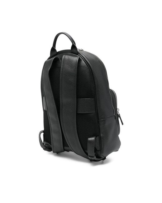 Santoni Black Backpacks for men