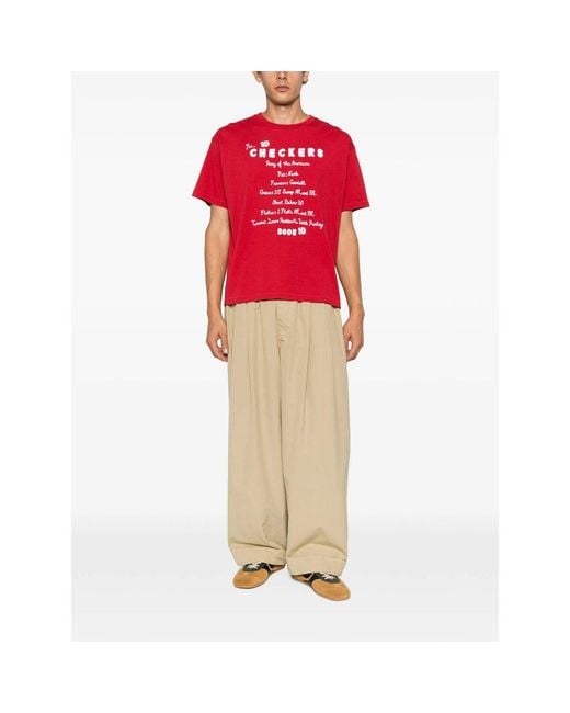 Bode Red T-Shirts & Vests for men
