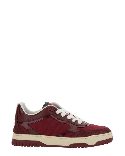 Gucci Purple Re Web Senaker for men