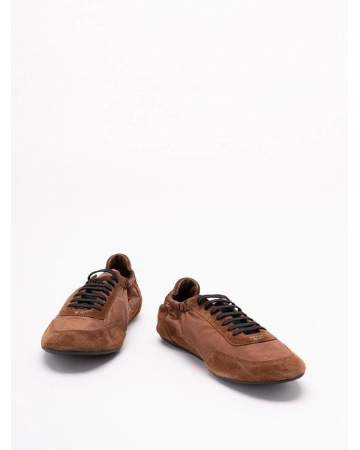 Prada Brown 'Collapse' Sneakers for men