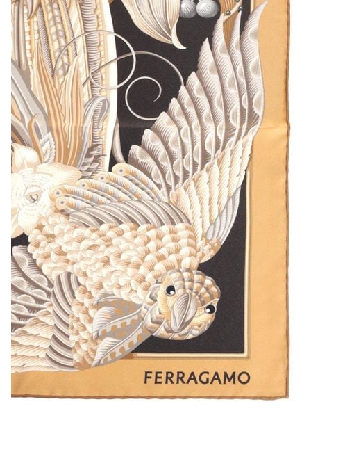 Ferragamo Metallic "Amazon" Scarf