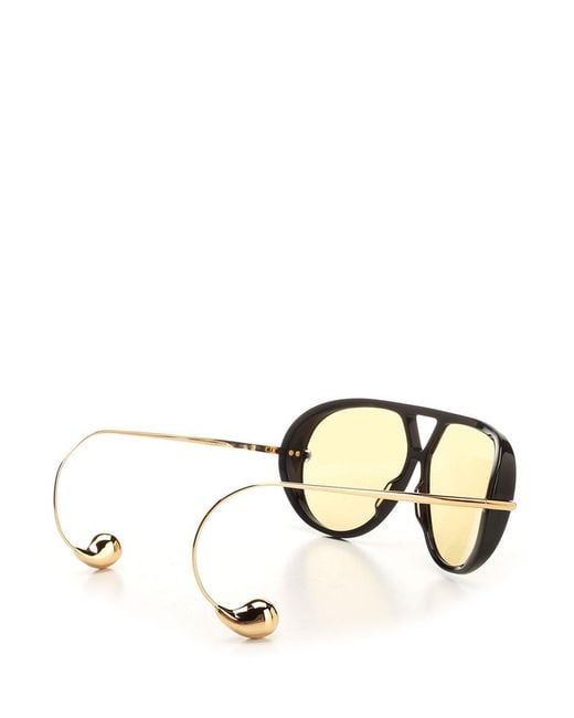 Bottega Veneta Natural "Loop" Glasses