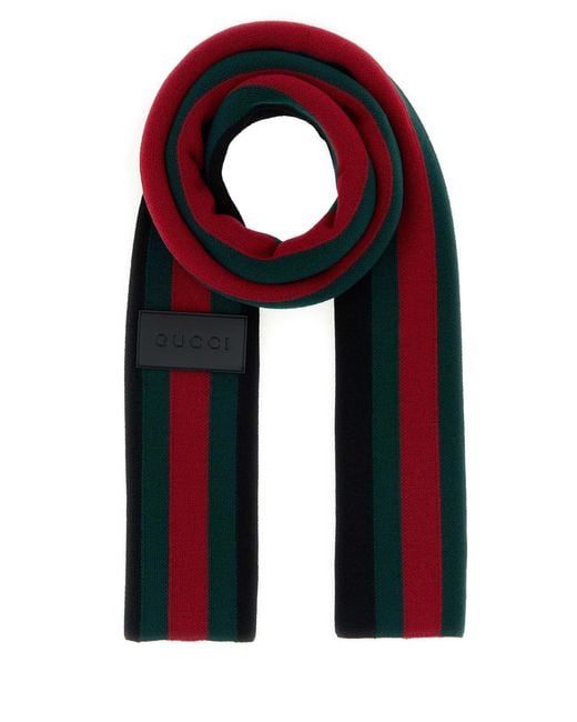 Gucci Black Wool Scarf for men