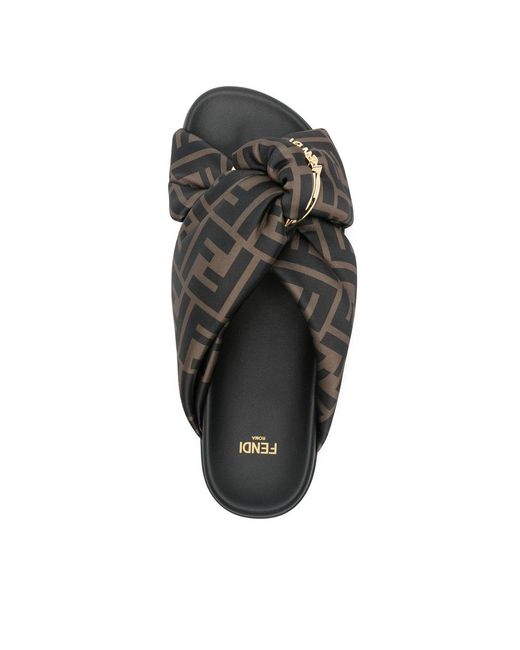 Fendi Brown Flip-Flops & Slides