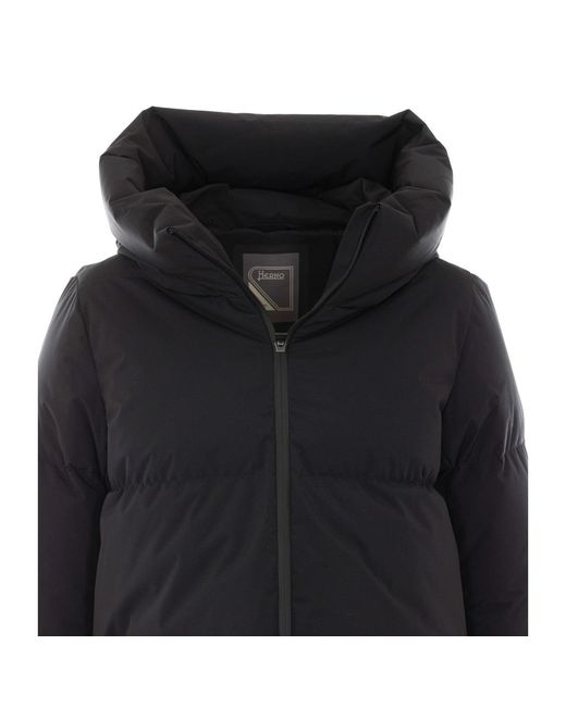 Herno Blue Short 2 Layers Down Jacket