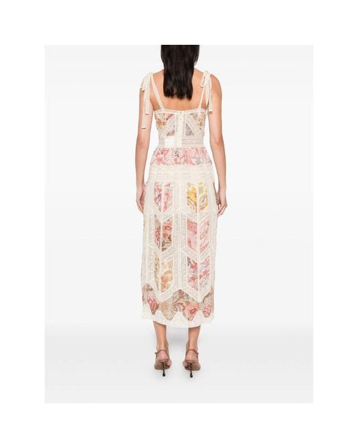 Zimmermann Pink Dresses Neutral