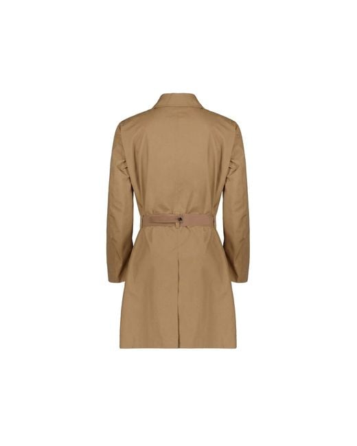 Herno Natural Belted Single-Breasted Coat for men