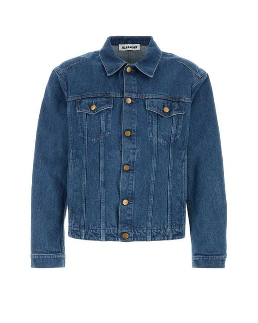 Jil Sander Blue Denim Jacket for men