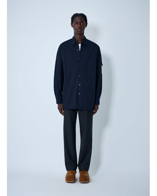 Dries Van Noten Blue Button-Down Shirt for men