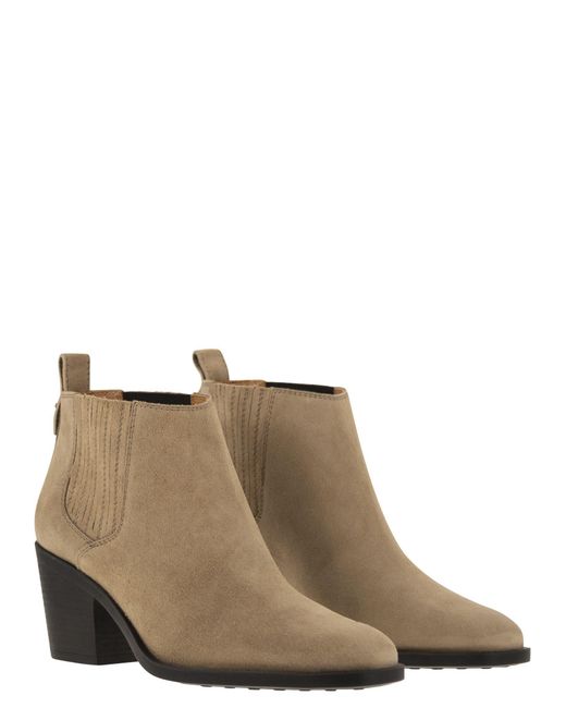 Tod's Brown Suede Boot