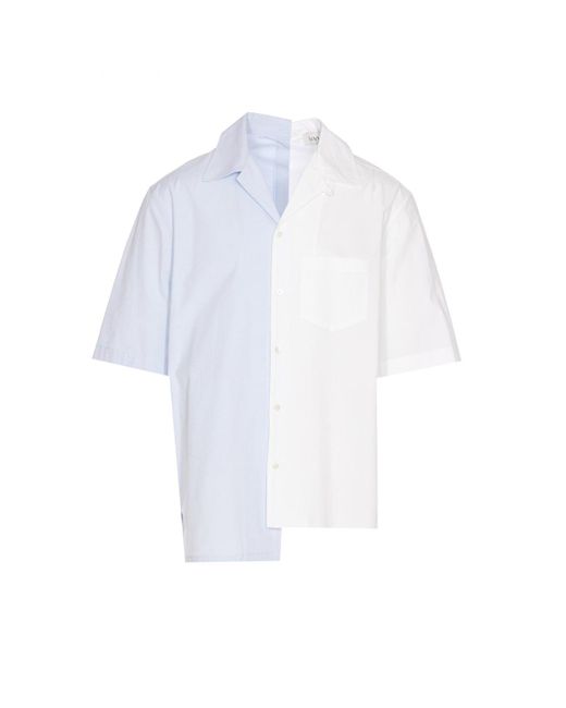 Lanvin White Bycolor Shirt for men
