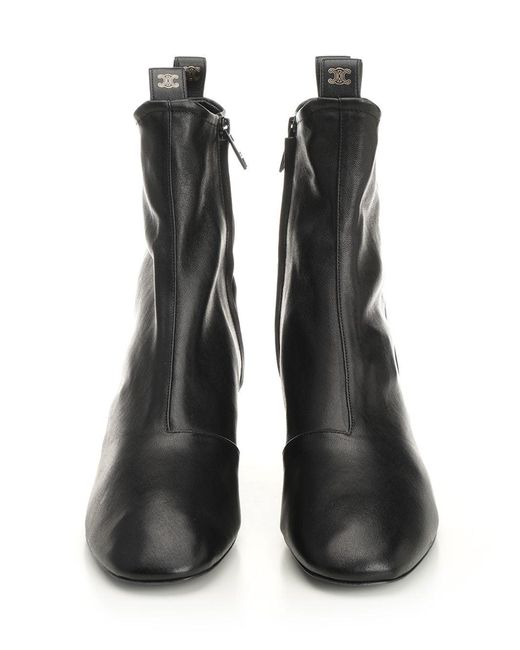 Céline Black Cheri Zip Ankle Boot