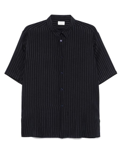 Saint Laurent Polo-Neck Shirt in Black for Men | Lyst