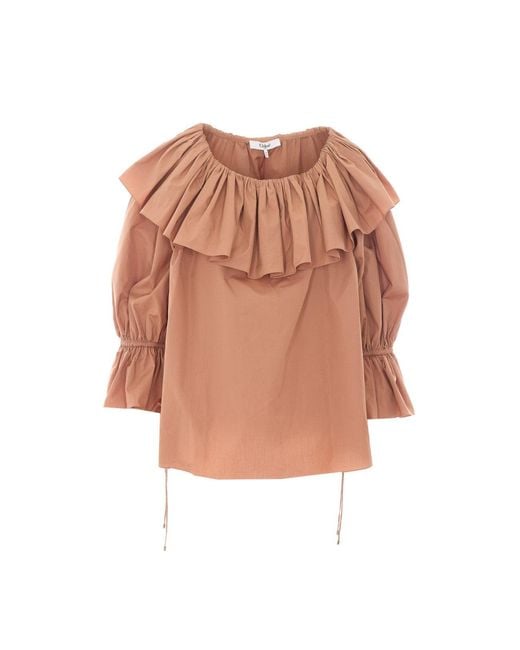Chloé Orange H101 Top