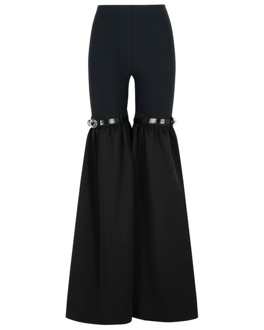Coperni Black Flare' Polyamide Blend Pants