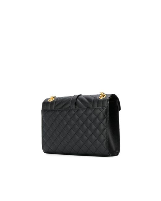 Saint Laurent Black Envelope Medium Bag